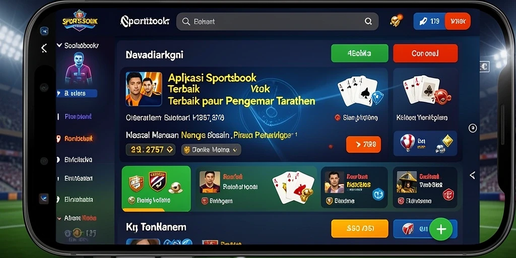 Tampilan menarik dari aplikasi Sportsbook 2757 saat melakukan taruhan.