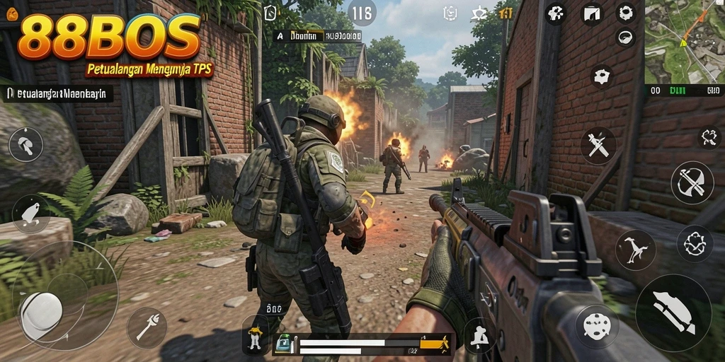 Tampilan seru gameplay <strong>88BOS</strong> dengan aksi menegangkan.