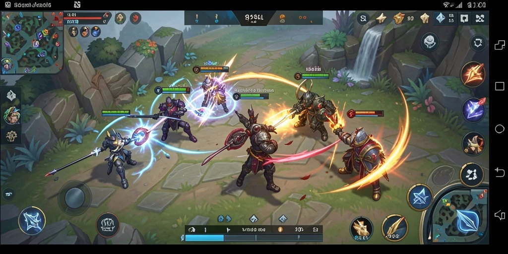 Screenshot menunjukkan aksi seru dalam gameplay SLG 9SL.