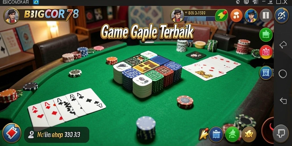Tangkap keseruan bermain Gaple di BIGCOR78 dengan teman-teman.