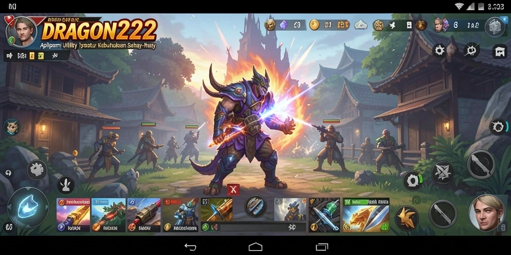 Tampilan aplikasi DRAGON222 yang user-friendly dan fungsional.