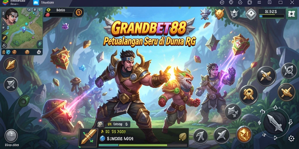 Screenshot menunjukkan aksi karakter dalam pertarungan RPG yang intens.