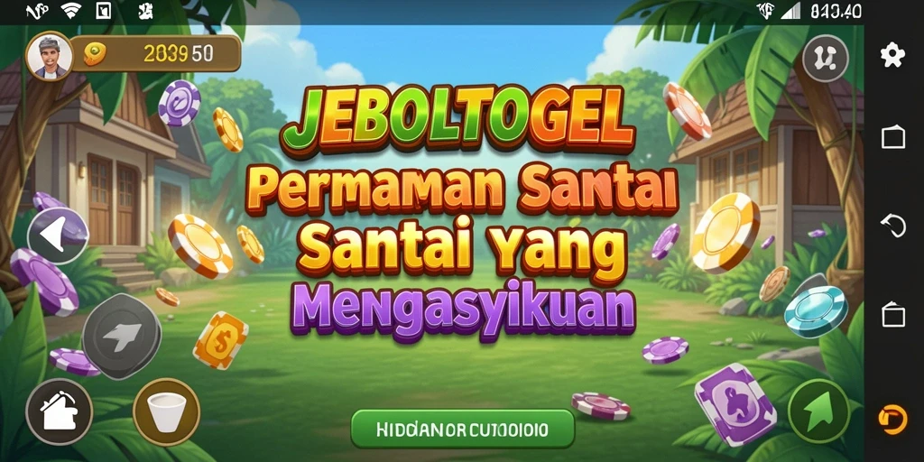 Tampilan gameplay santai dalam JEBOLTOGEL yang mengasyikkan.