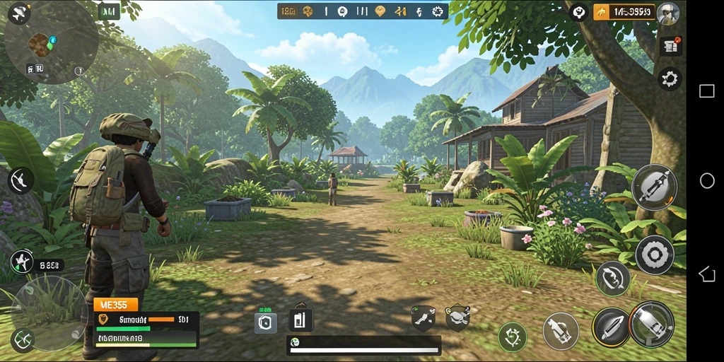 Tampilan gameplay ME355 dengan interaksi karakter dan aktivitas menarik.