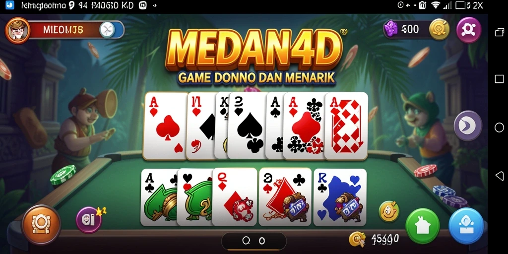 Tampilan gameplay seru dan menarik dari MEDAN4D.