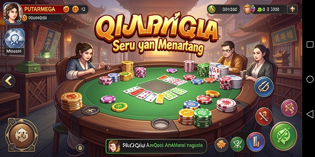 Screenshot gameplay PUTARMEGA yang menegangkan dan seru.