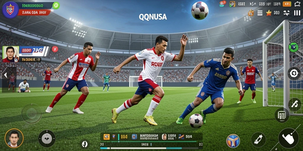 Tampilan menegangkan saat pertandingan olahraga di QQNUSA.