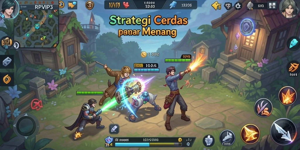 Tampilan utama gameplay RPVIP3 yang seru dan penuh strategi.