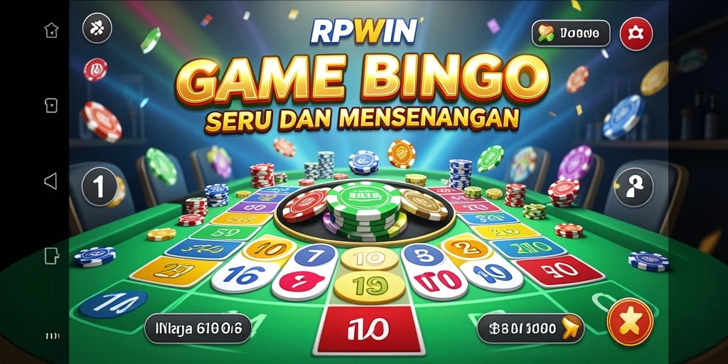 Tampilan gameplay seru dalam RPWIN Bingo yang mengasyikkan.
