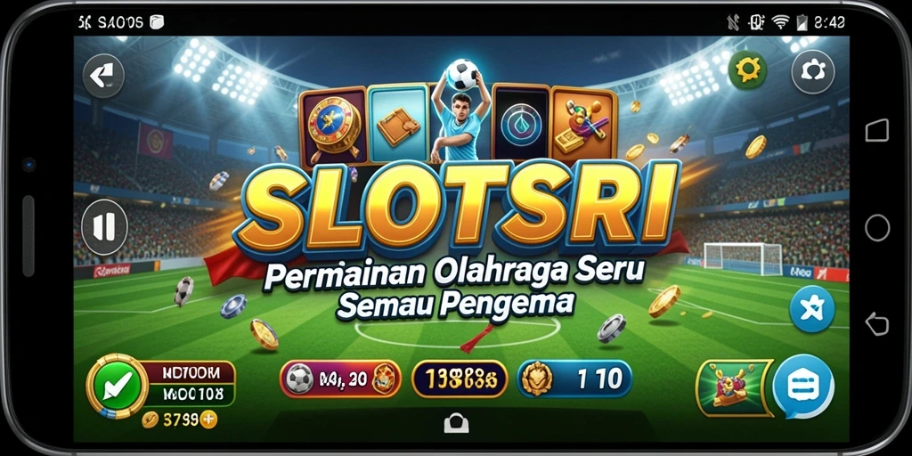 Tampilan menarik dari gameplay olahraga di SLOTSRI.